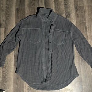 Aerie Women's Gray Button-Up Cardigan